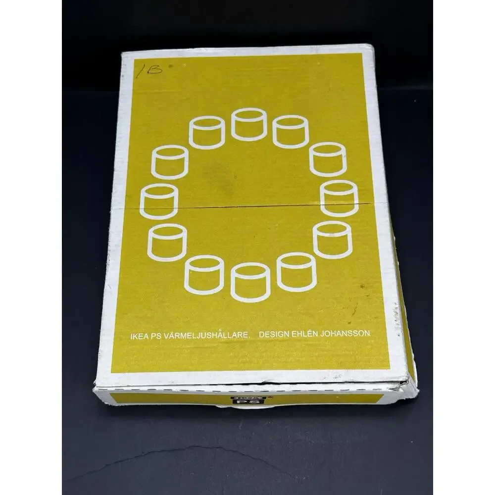 Vintage‎ 1990s IKEA Värmeljushållare Interlocking Ceramic Candle Holders In Box